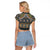Africa Ethnic Native Pattern Raglan Cropped T Shirt - Wonder Print Shop