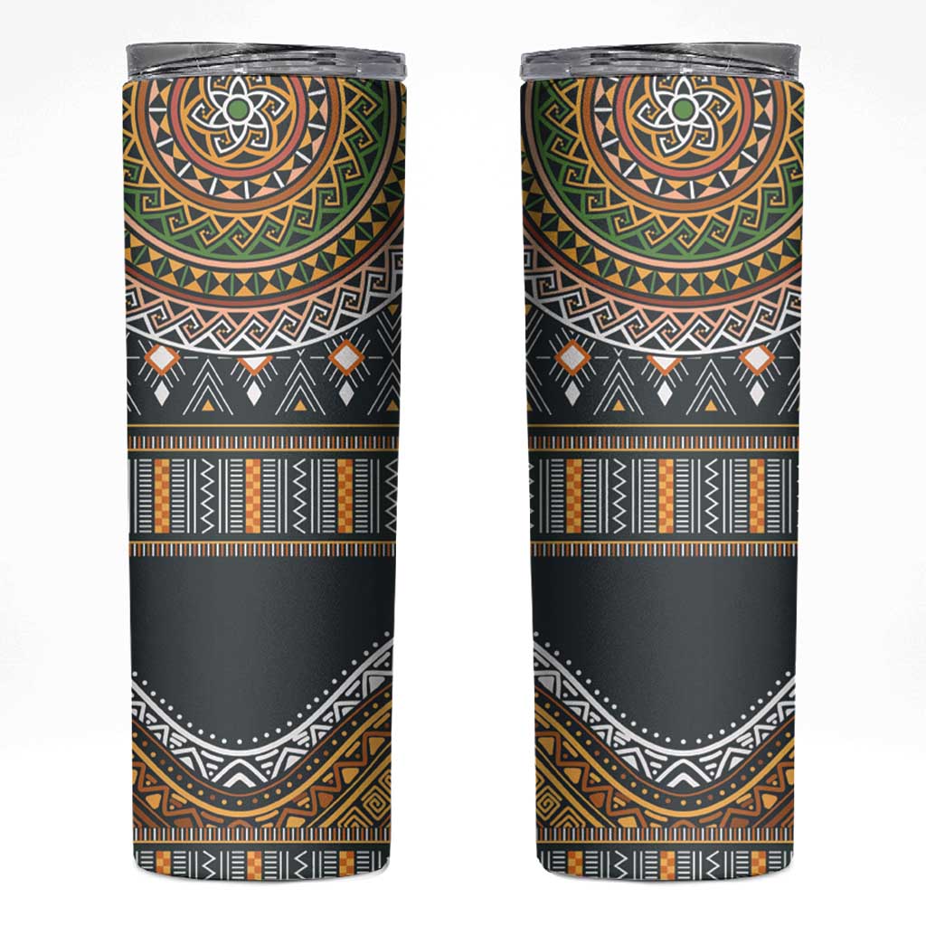 Africa Ethnic Native Pattern Skinny Tumbler - Wonder Print Shop