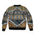 Africa Ethnic Native Pattern Sleeve Zip Bomber Jacket - Wonder Print Shop
