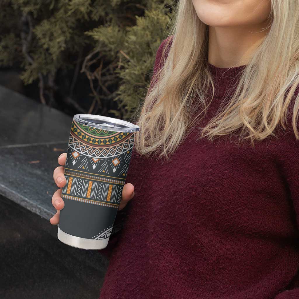 Africa Ethnic Native Pattern Tumbler Cup - Wonder Print Shop