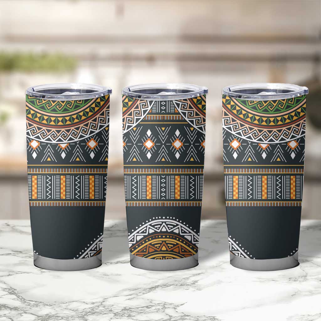 Africa Ethnic Native Pattern Tumbler Cup - Wonder Print Shop