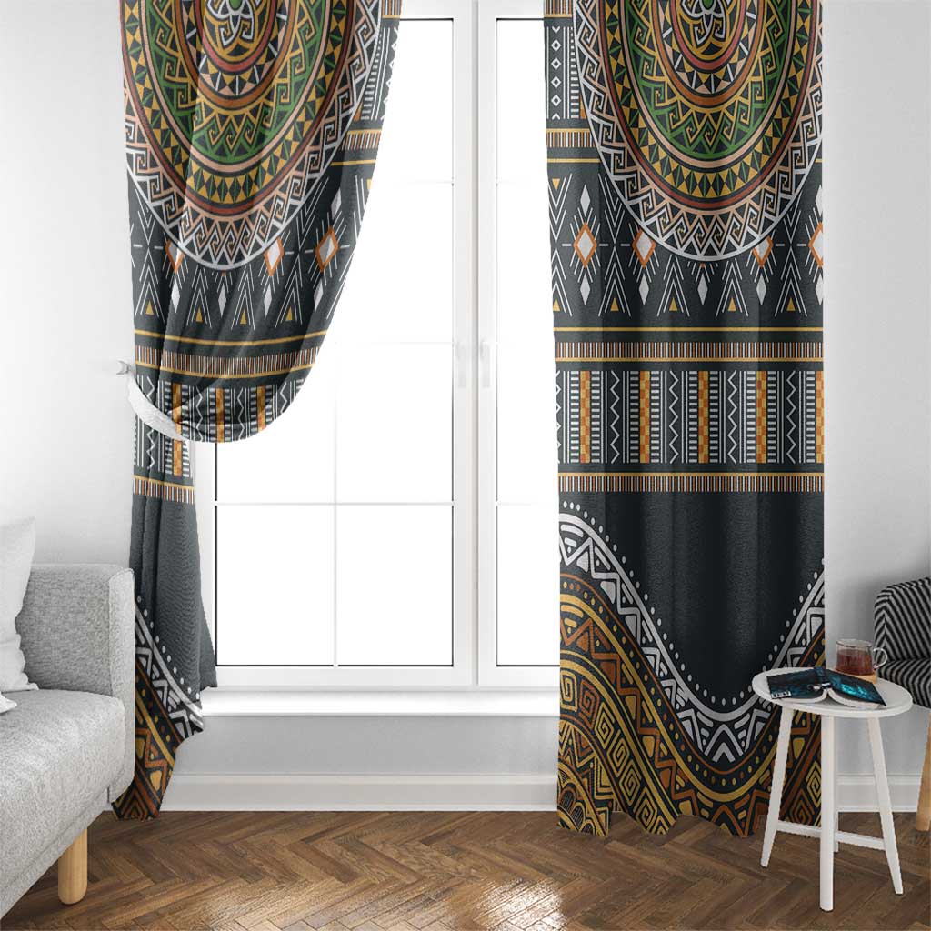 Africa Ethnic Native Pattern Window Curtain - Wonder Print Shop