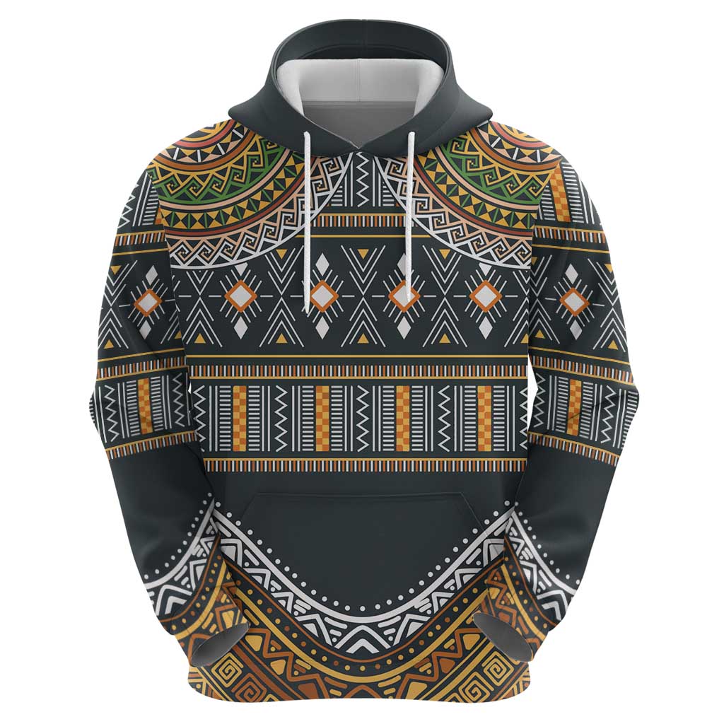 Africa Ethnic Native Pattern Zip Hoodie - Wonder Print Shop