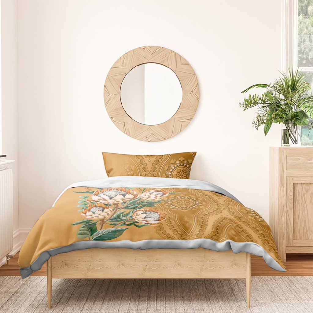 Africa King Proteas Dashiki Motif Bedding Set Gold Style LT9 - Wonder Print Shop