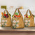 Africa King Proteas Dashiki Motif Grocery Bag Gold Style