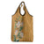 Africa King Proteas Dashiki Motif Grocery Bag Gold Style