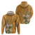 Africa King Proteas Dashiki Motif Hoodie Gold Style - Wonder Print Shop