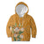 Africa King Proteas Dashiki Motif Kid Hoodie Gold Style - Wonder Print Shop