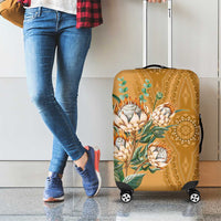 Africa King Proteas Dashiki Motif Luggage Cover Gold Style - Wonder Print Shop