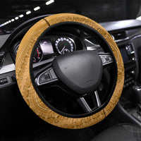 Africa King Proteas Dashiki Motif Steering Wheel Cover Gold Style - Wonder Print Shop