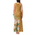 Africa King Proteas Dashiki Motif Tank Maxi Dress Gold Style - Wonder Print Shop