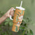 Africa King Proteas Dashiki Motif Tumbler With Handle Gold Style - Wonder Print Shop