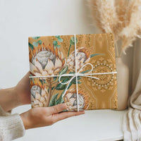 Africa King Proteas Dashiki Motif Wrapping Paper Gold Style - Wonder Print Shop