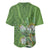 Africa King Proteas Dashiki Motif Baseball Jersey Green Style LT9 - Wonder Print Shop