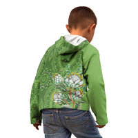 Africa King Proteas Dashiki Motif Kid Hoodie Green Style - Wonder Print Shop