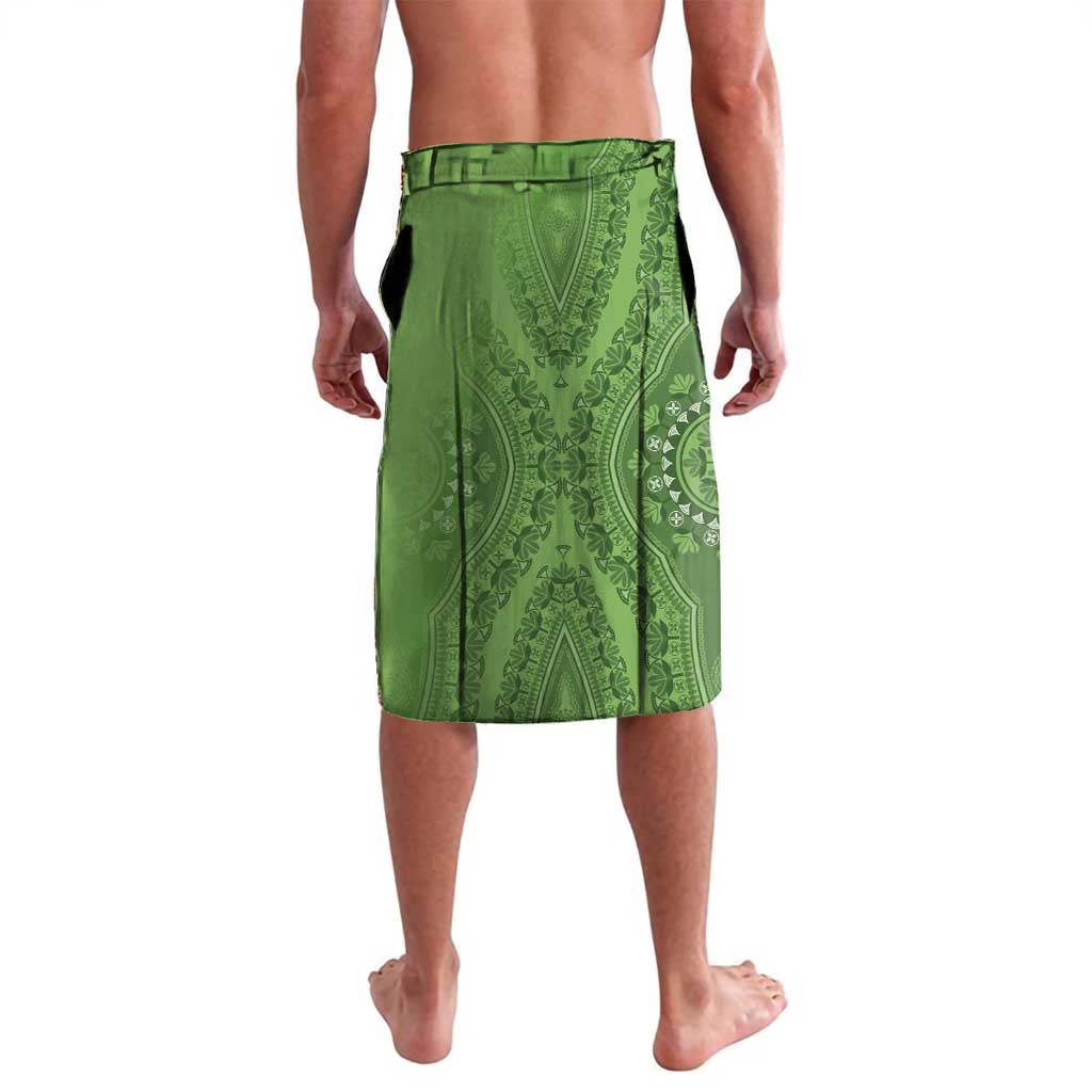 Africa King Proteas Dashiki Motif Lavalava Green Style - Wonder Print Shop
