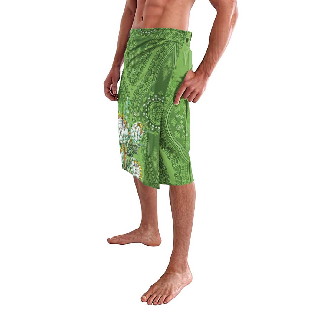 Africa King Proteas Dashiki Motif Lavalava Green Style - Wonder Print Shop