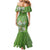 Africa King Proteas Dashiki Motif Mermaid Dress Green Style - Wonder Print Shop