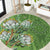Africa King Proteas Dashiki Motif Round Carpet Green Style