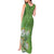 Africa King Proteas Dashiki Motif Tank Maxi Dress Green Style - Wonder Print Shop