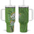 Africa King Proteas Dashiki Motif Tumbler With Handle Green Style - Wonder Print Shop