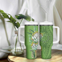 Africa King Proteas Dashiki Motif Tumbler With Handle Green Style - Wonder Print Shop