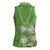 Africa King Proteas Dashiki Motif Women Sleeveless Polo Shirt Green Style - Wonder Print Shop