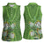 Africa King Proteas Dashiki Motif Women Sleeveless Polo Shirt Green Style - Wonder Print Shop
