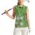 Africa King Proteas Dashiki Motif Women Sleeveless Polo Shirt Green Style - Wonder Print Shop