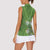 Africa King Proteas Dashiki Motif Women Sleeveless Polo Shirt Green Style - Wonder Print Shop