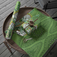Africa King Proteas Dashiki Motif Wrapping Paper Green Style - Wonder Print Shop