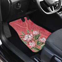 Africa King Proteas Dashiki Motif Car Mats Peach Style LT9 - Wonder Print Shop