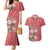 Africa King Proteas Dashiki Motif Couples Matching Mermaid Dress and Hawaiian Shirt Peach Style LT9 - Wonder Print Shop