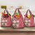 Africa King Proteas Dashiki Motif Grocery Bag Peach Style