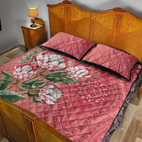 Africa King Proteas Dashiki Motif Quilt Bed Set Peach Style - Wonder Print Shop
