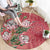 Africa King Proteas Dashiki Motif Round Carpet Peach Style