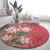 Africa King Proteas Dashiki Motif Round Carpet Peach Style