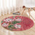 Africa King Proteas Dashiki Motif Round Carpet Peach Style