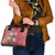 Africa King Proteas Dashiki Motif Shoulder Handbag Peach Style