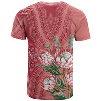 Africa King Proteas Dashiki Motif T Shirt Peach Style - Wonder Print Shop