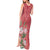 Africa King Proteas Dashiki Motif Tank Maxi Dress Peach Style - Wonder Print Shop