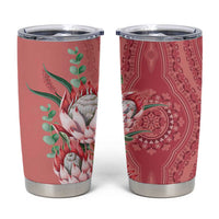 Africa King Proteas Dashiki Motif Tumbler Cup Peach Style - Wonder Print Shop