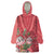 Africa King Proteas Dashiki Motif Wearable Blanket Hoodie Peach Style - Wonder Print Shop