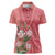 Africa King Proteas Dashiki Motif Women Polo Shirt Peach Style - Wonder Print Shop