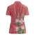 Africa King Proteas Dashiki Motif Women Polo Shirt Peach Style - Wonder Print Shop