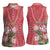 Africa King Proteas Dashiki Motif Women Sleeveless Polo Shirt Peach Style - Wonder Print Shop