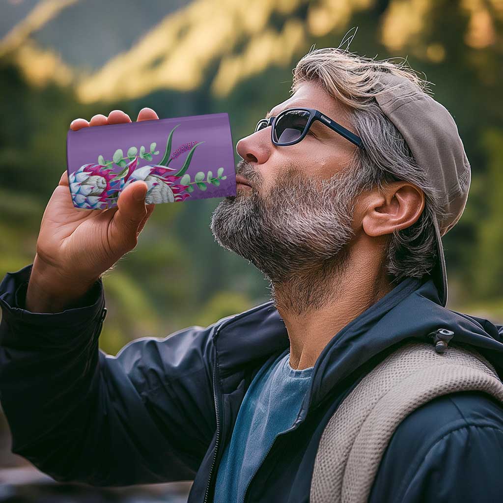 Africa King Proteas Dashiki Motif 4 in 1 Can Cooler Tumbler Violet Style LT9 - Wonder Print Shop