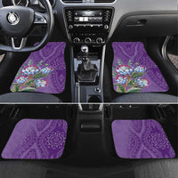 Africa King Proteas Dashiki Motif Car Mats Violet Style LT9 - Wonder Print Shop