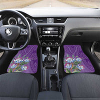 Africa King Proteas Dashiki Motif Car Mats Violet Style LT9 - Wonder Print Shop