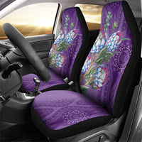 Africa King Proteas Dashiki Motif Car Seat Cover Violet Style LT9 - Wonder Print Shop